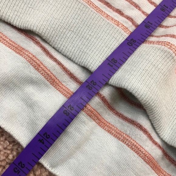 J Crew mint & rose gold metallic striped sweater - Picture 6 of 7